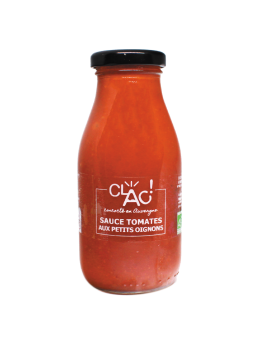 Sauce de tomate aux petits oignons bio - CLAC Conserverie