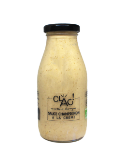 Sauce champignon à la crème bio - CLAC Conserverie