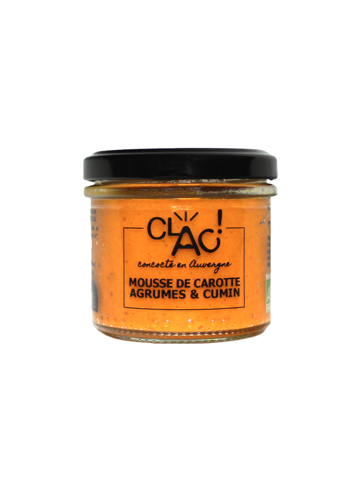 Mousse de carotte agrumes & cumin bio - CLAC Conserverie