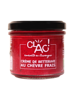 Crème de betterave au chèvre frais bio - CLAC Conserverie