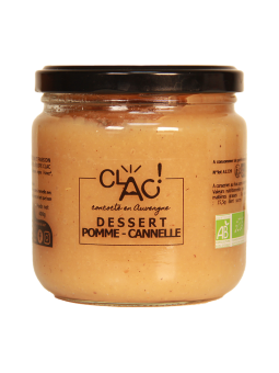 Dessert pomme-cannelle bio - CLAC Conserverie