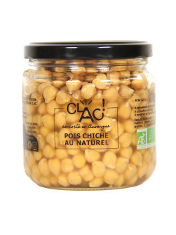 Pois chiches au naturel bio - CLAC Conserverie