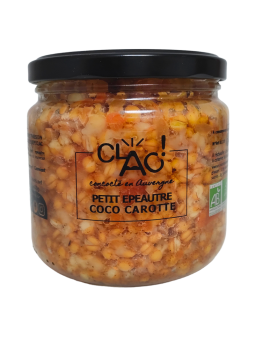 Petit épeautre coco carotte bio - CLAC Conserverie