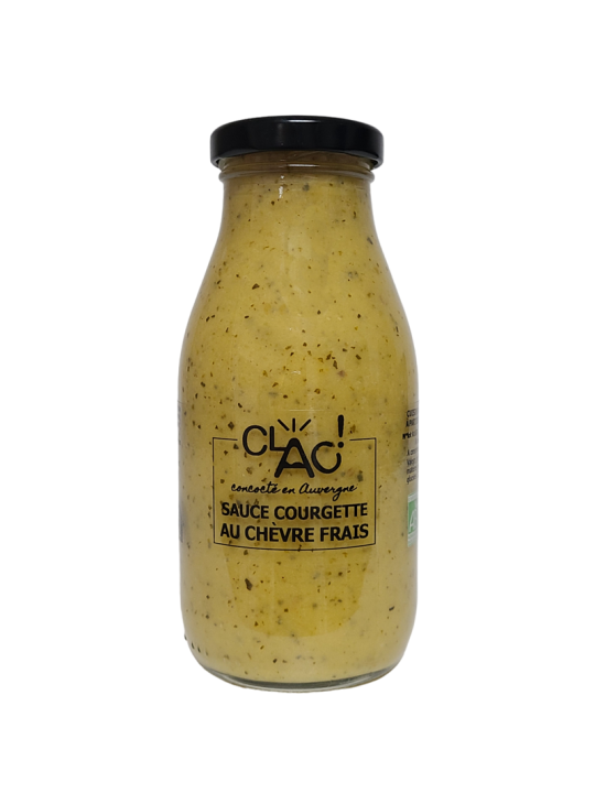 Sauce courgettes chèvre bio - CLAC Conserverie