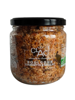 Boulgour courgettes & basilic bio - Clac conserverie