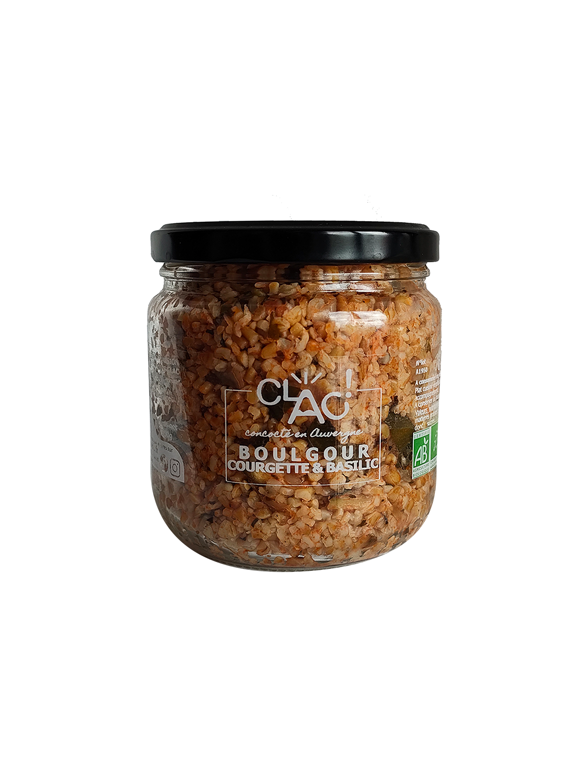 Boulgour courgettes & basilic bio - Clac conserverie