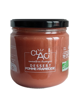 Dessert pomme framboise bio - Clac conserverie