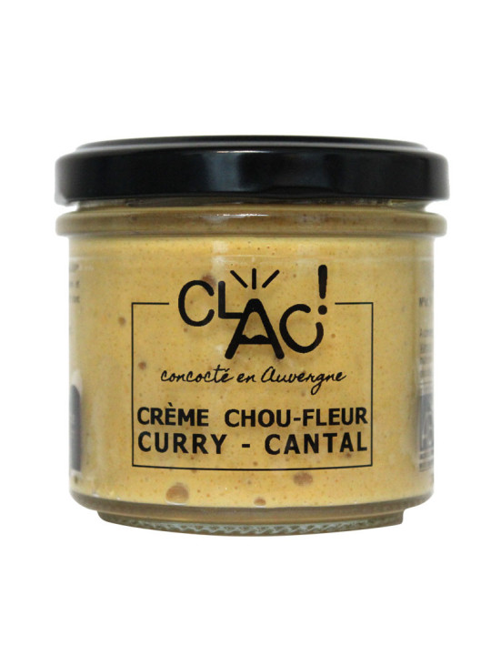 Crème chou-fleur curry & cantal bio - CLAC Conserverie