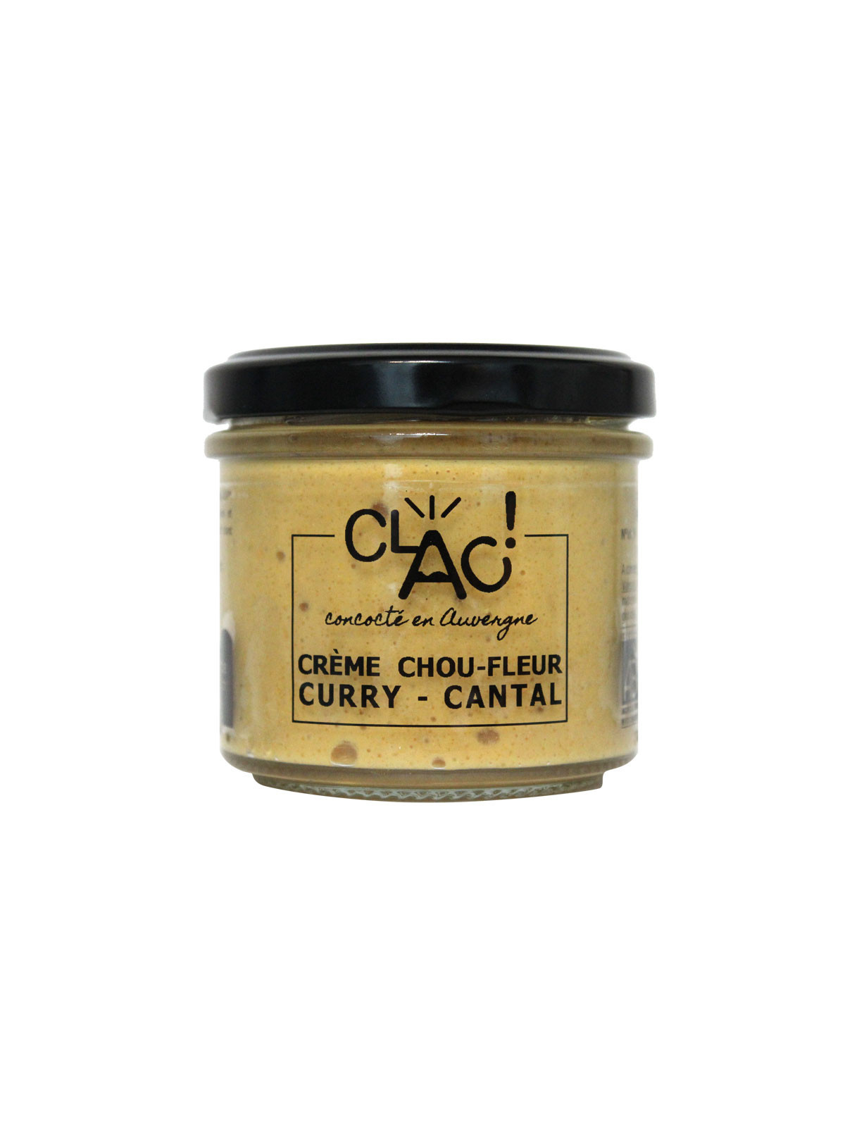 Crème chou-fleur curry & cantal bio - CLAC Conserverie