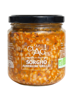 Sorgho aubergine grillé