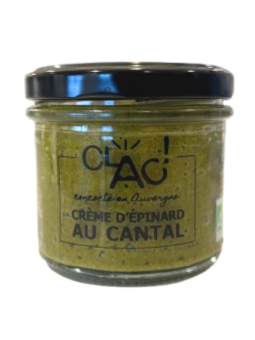 Crème d'épinard au Cantal bio - CLAC Conserverie