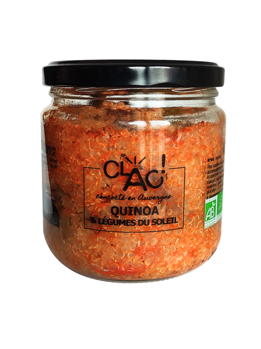 Quinoa et légumes du soleil BIO - Clac conserverie