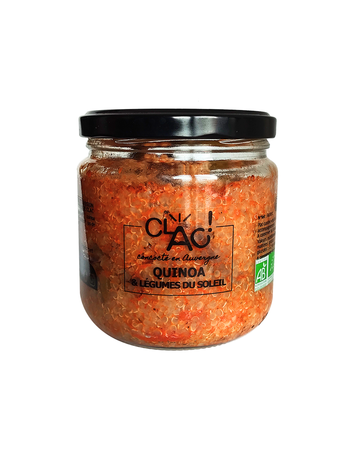 Quinoa et légumes du soleil BIO - Clac conserverie