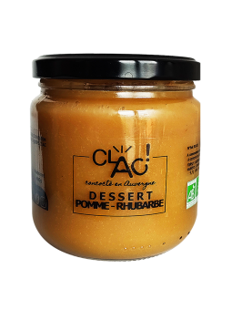 Dessert pomme rhubarbe bio - Conserverie Clac