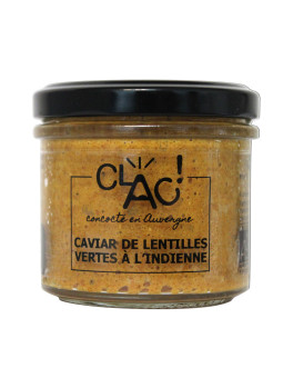 Caviar de lentilles vertes à l'indienne bio - CLAC Conserverie