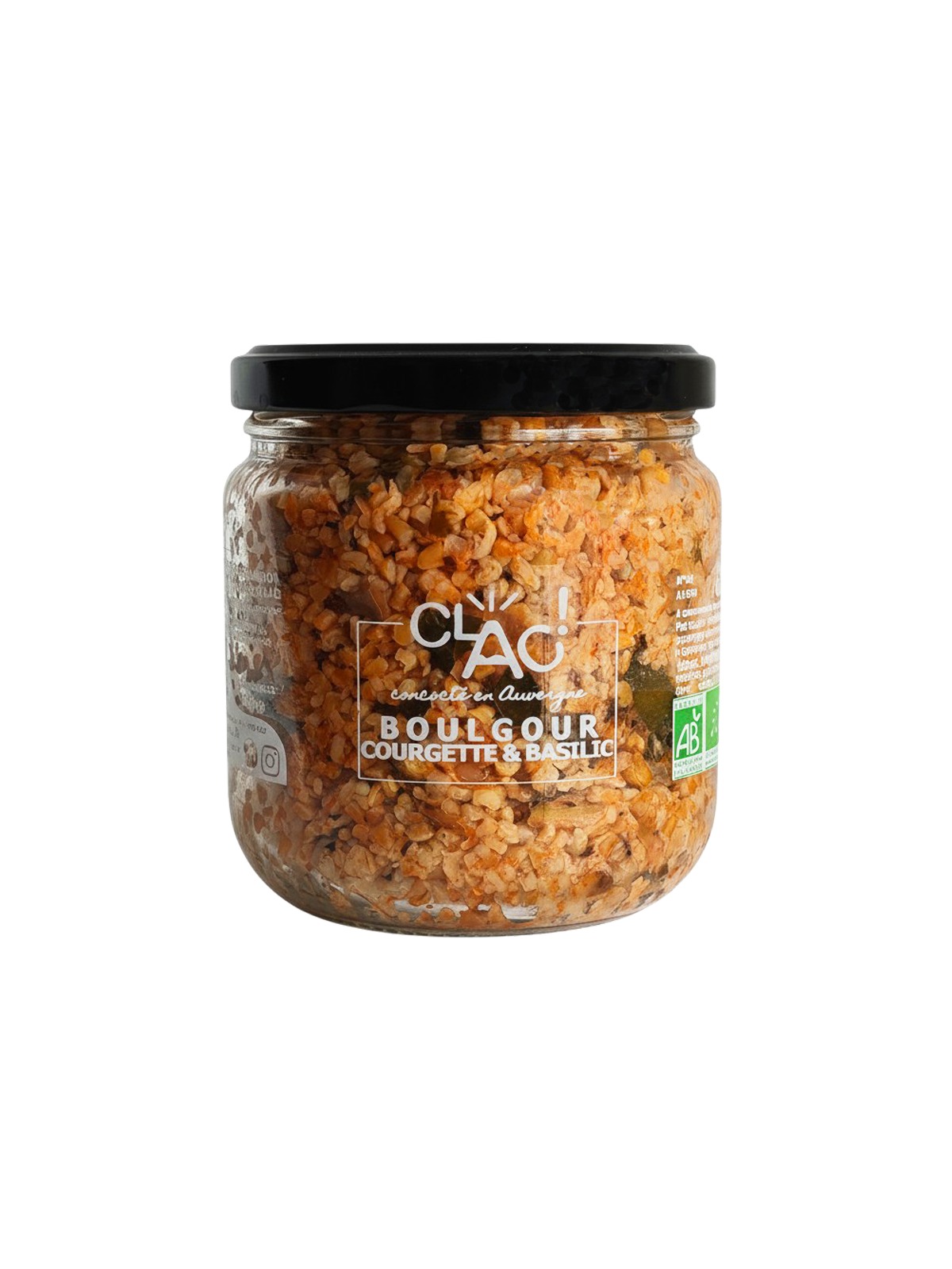 Boulgour courgettes & basilic bio - Clac conserverie