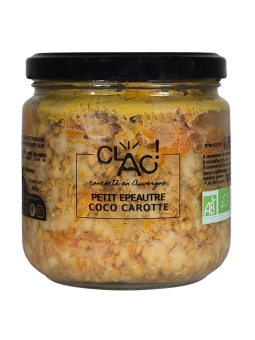 Petit épeautre coco carotte bio - CLAC Conserverie