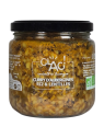 Curry d'aubergines riz et lentilles bio