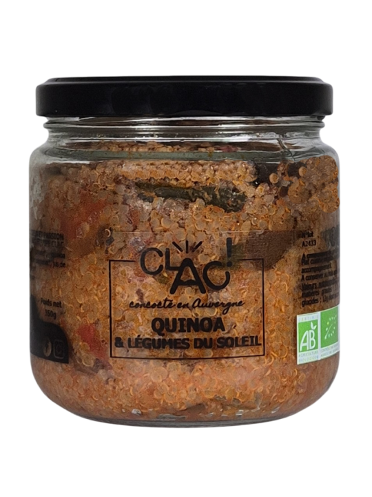 Quinoa et légumes du soleil BIO - Clac conserverie