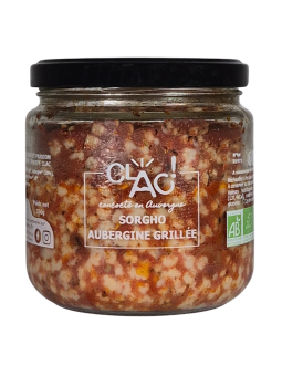 Sorgho aubergine grillé