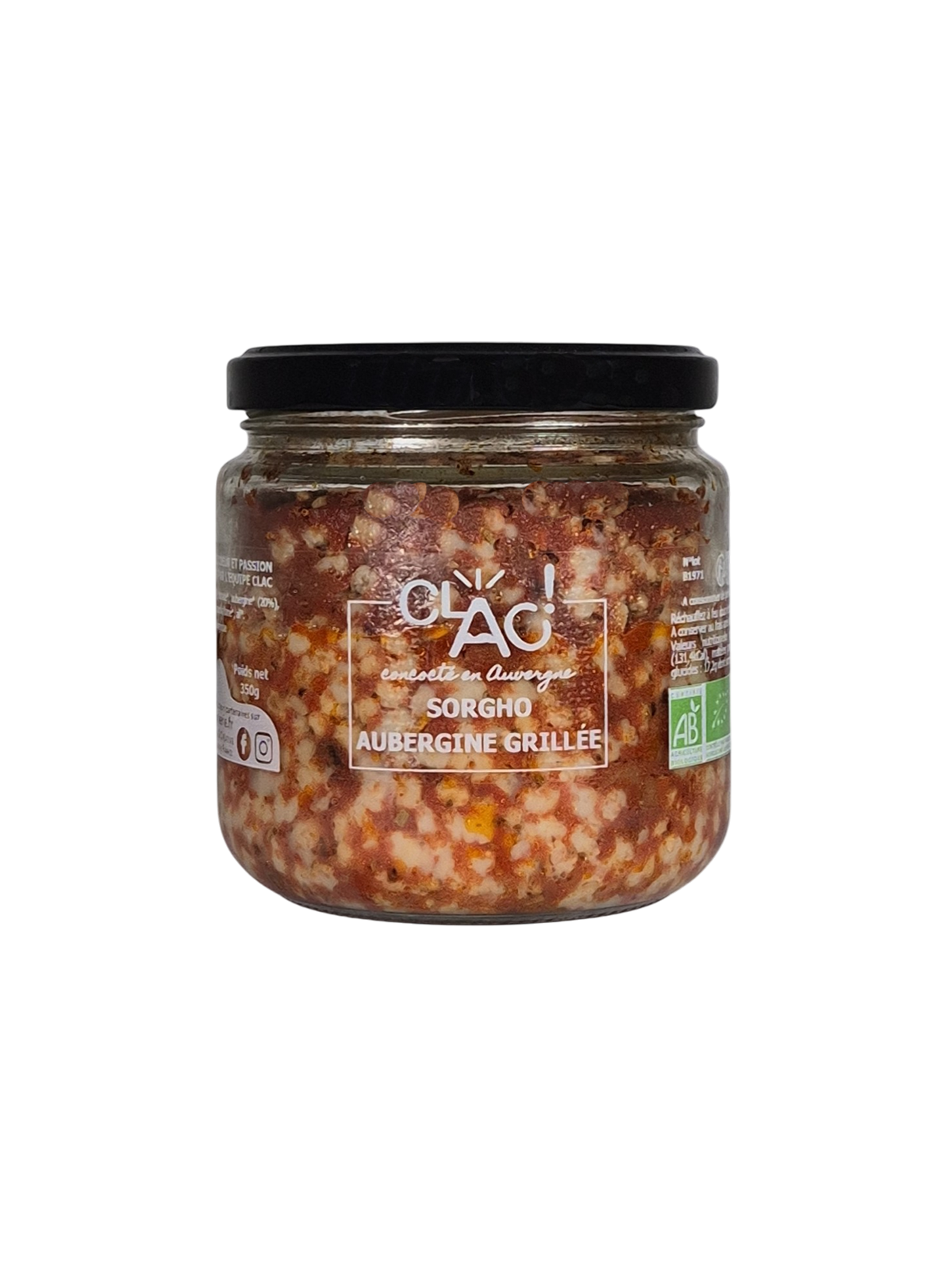 Sorgho aubergine grillé