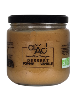Dessert pomme vanille bio - CLAC conserverie