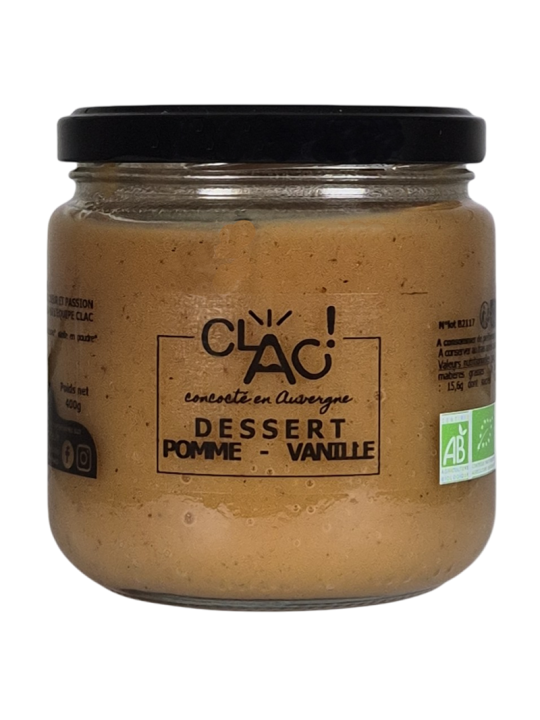 Dessert pomme vanille bio - CLAC conserverie