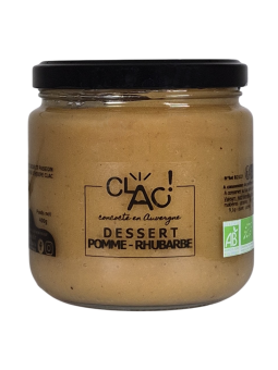 Dessert pomme rhubarbe bio - Conserverie Clac