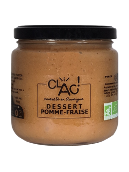 Dessert Pomme-Fraise bio - CLAC Conserverie
