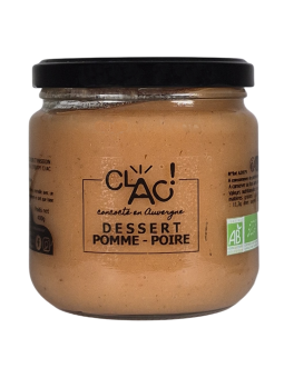 Dessert pomme-poire bio - CLAC Conserverie