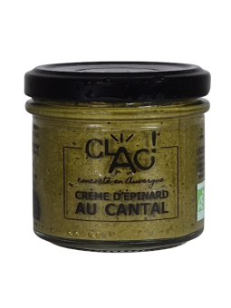 Crème d'épinard au Cantal bio - CLAC Conserverie
