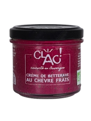 Crème de betterave au chèvre frais bio - CLAC Conserverie