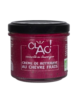 Crème de betterave au chèvre frais bio - CLAC Conserverie
