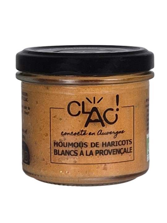 Houmous de haricots blancs à la provençale bio - CLAC Conserverie