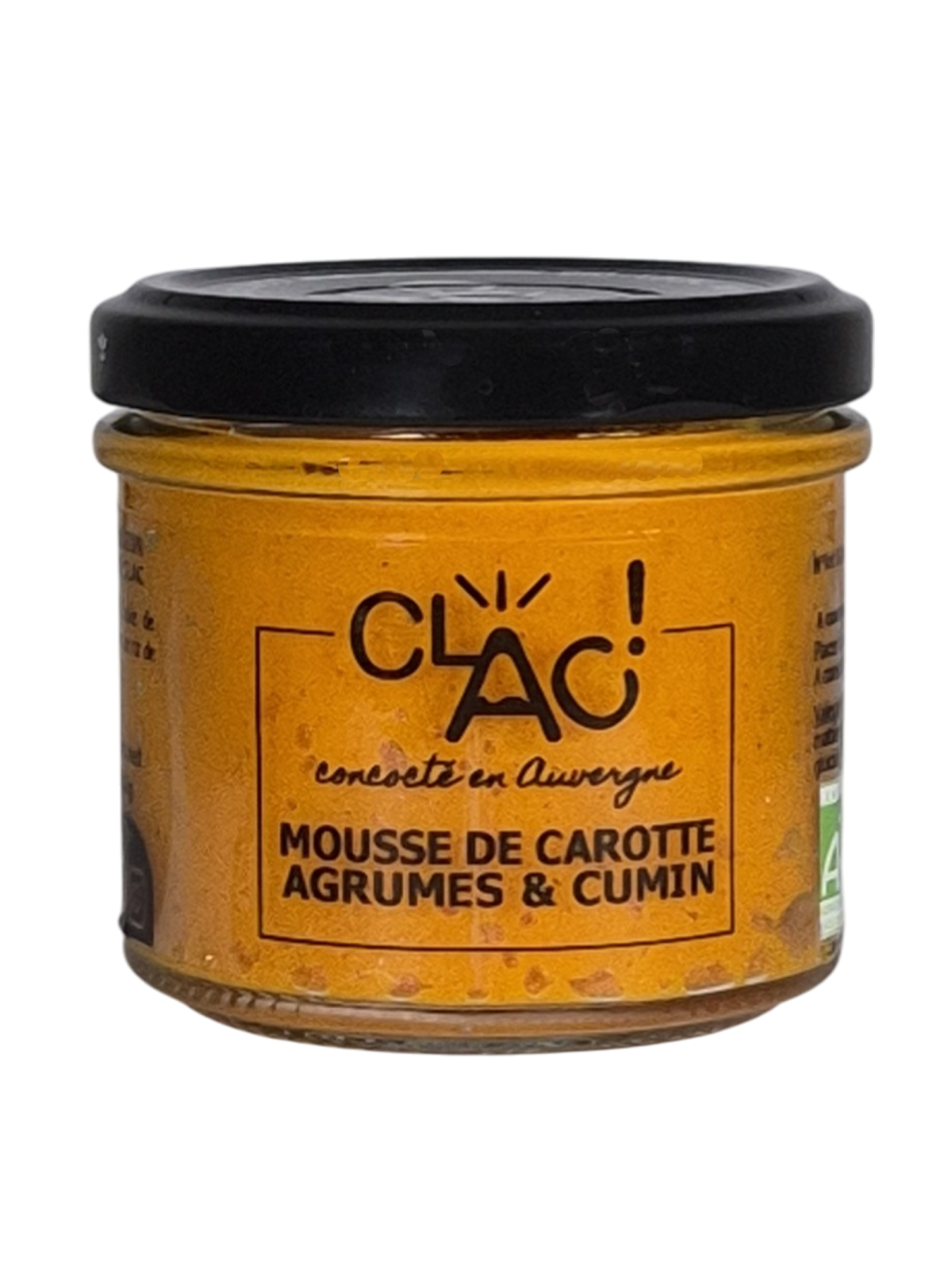 Mousse de carotte agrumes & cumin bio - CLAC Conserverie