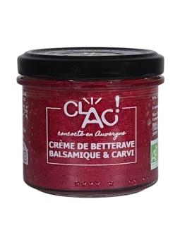 Crème de betterave au balsamique et carvi - CLAC Conserverie