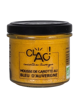 Mousse de carotte au bleu d'Auvergne bio - CLAC Conserverie