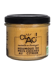 Houmous de pois chiches au citron bio - CLAC Conserverie