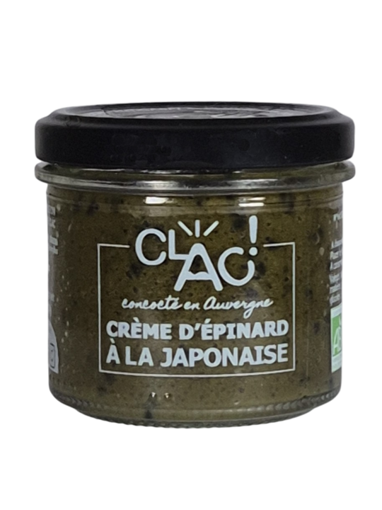 Crème d’Épinard à la Japonaise bio - CLAC Conserverie
