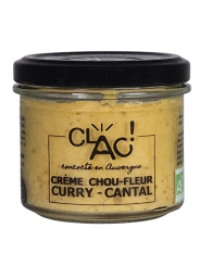 Crème chou-fleur curry & cantal bio - CLAC Conserverie
