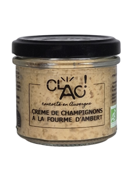 Crème de champignons à la fourme d'Ambert bio - CLAC Conserverie