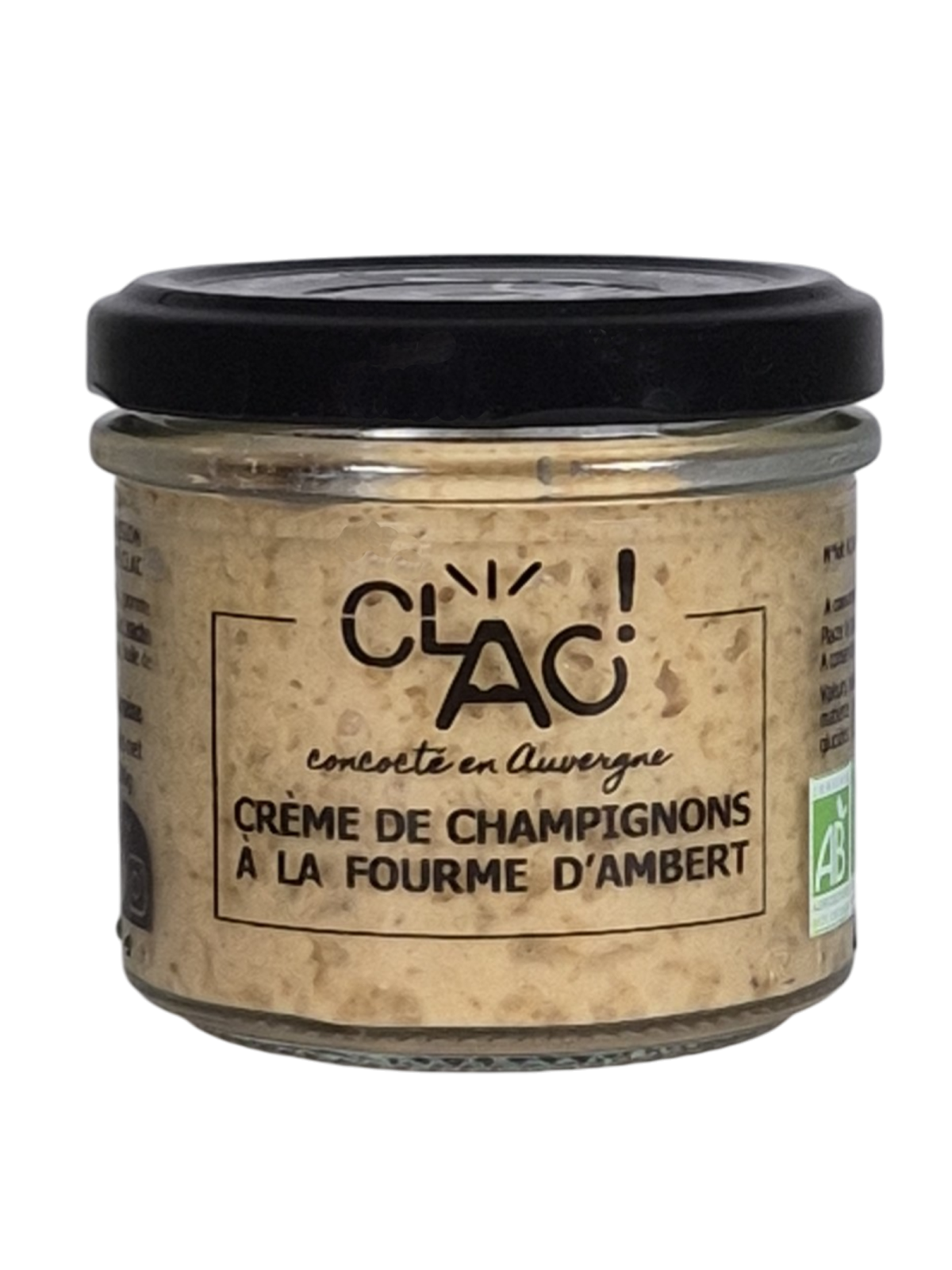 Crème de champignons à la fourme d'Ambert bio - CLAC Conserverie