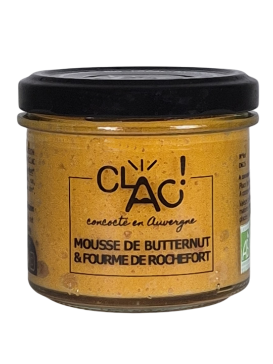 Mousse de butternut -fourme de Rochefort bio - CLAC Conserverie