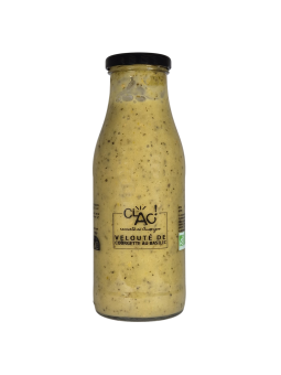 Velouté de courgette au basilic bio- CLAC Conserverie