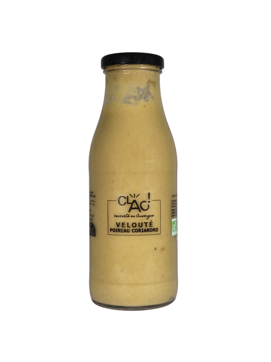 Velouté poireau coriandre bio - CLAC Conserverie