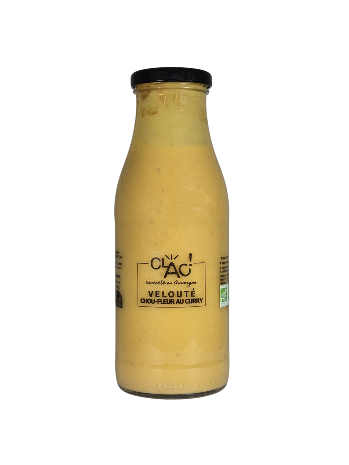 Velouté chou-fleur au curry bio - CLAC Conserverie