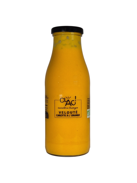 Velouté carotte à l'orange bio - CLAC Conserverie