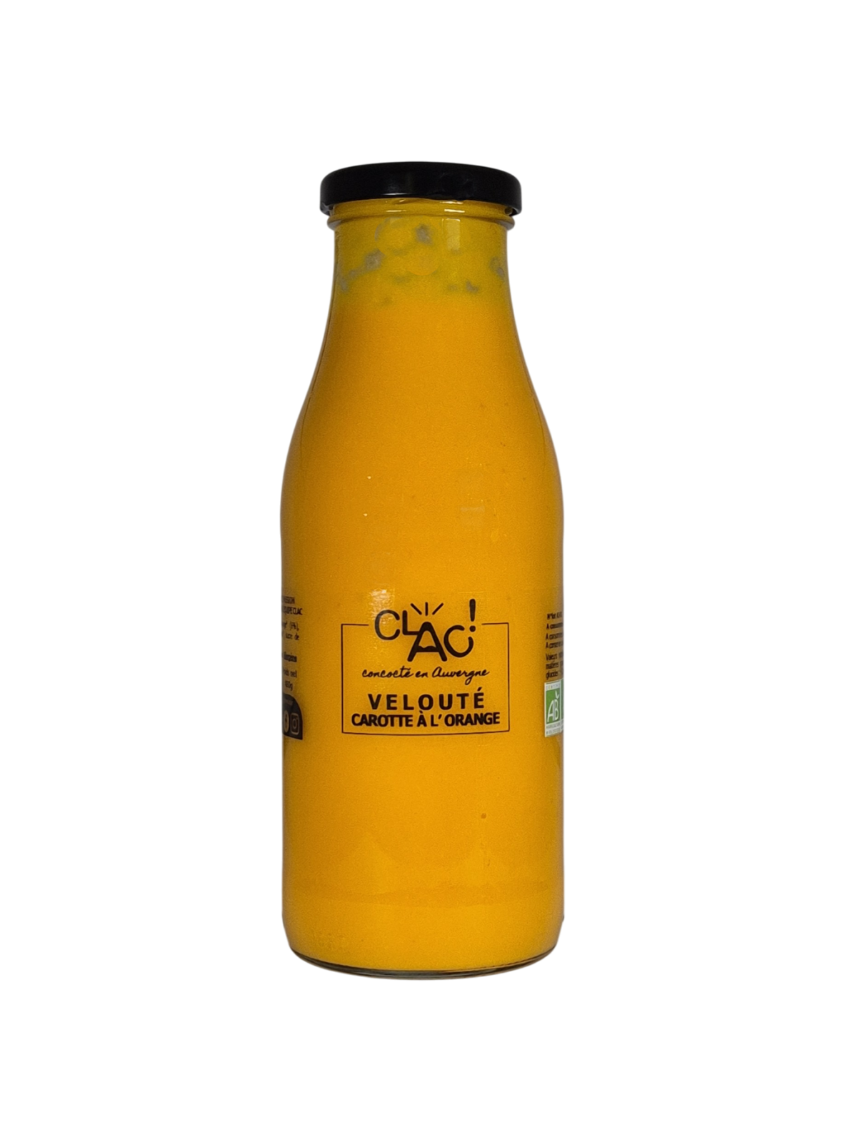 Velouté carotte à l'orange bio - CLAC Conserverie