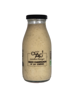 Sauce champignon à la crème bio - CLAC Conserverie