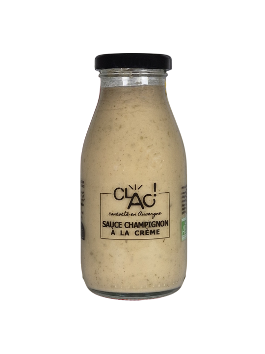Sauce champignon à la crème bio - CLAC Conserverie